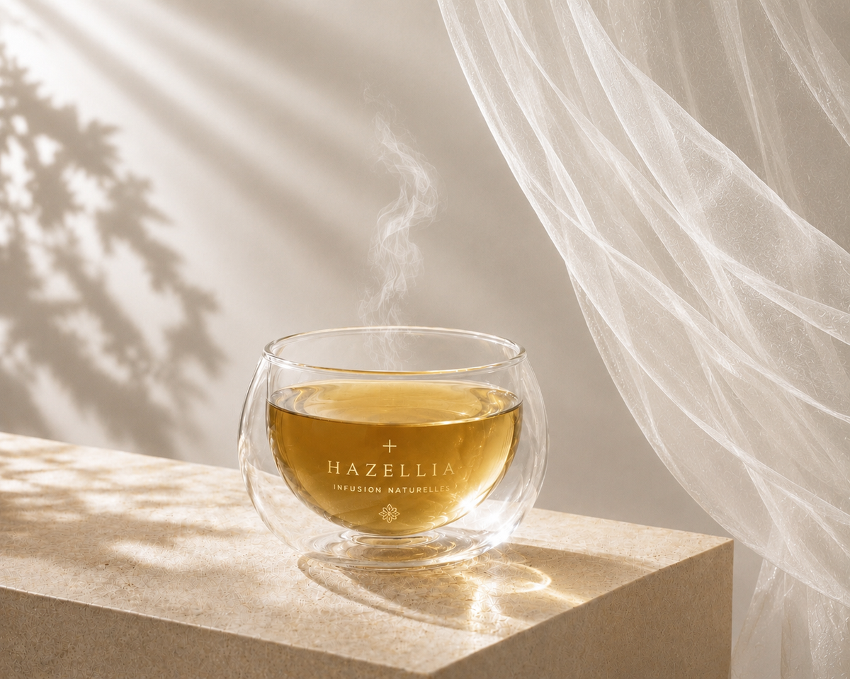 Infusion Deep Silk Hazellia au voile ivoire – rituel naturel apaisant