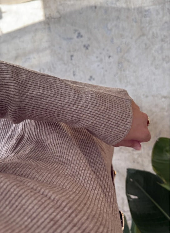 Ensemble en Maille boutons Dorés