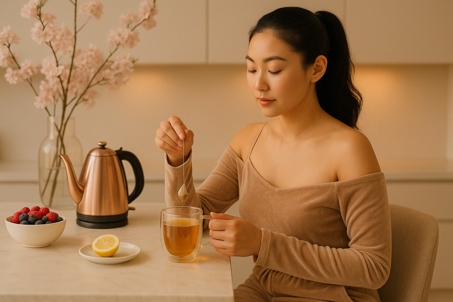 Infusion détox naturelle pour dégonfler et retrouver l’énergie.