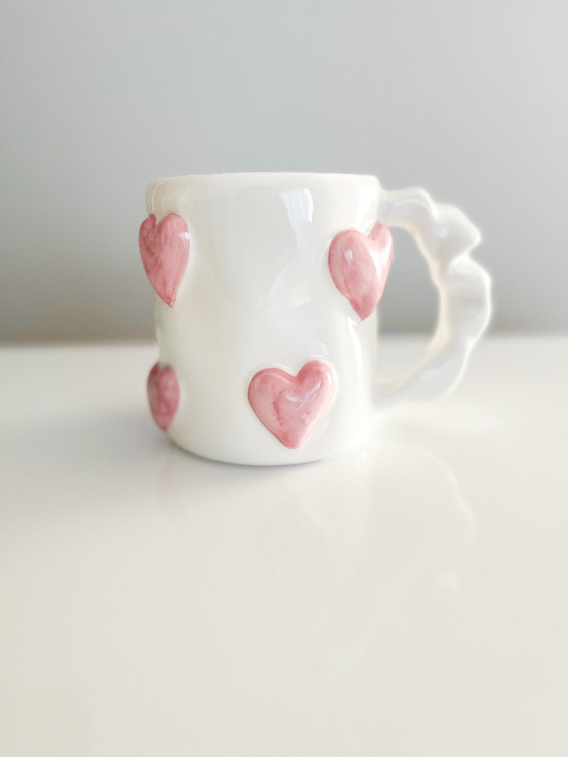 HEART LOVER - Mug cœurs rose poudré