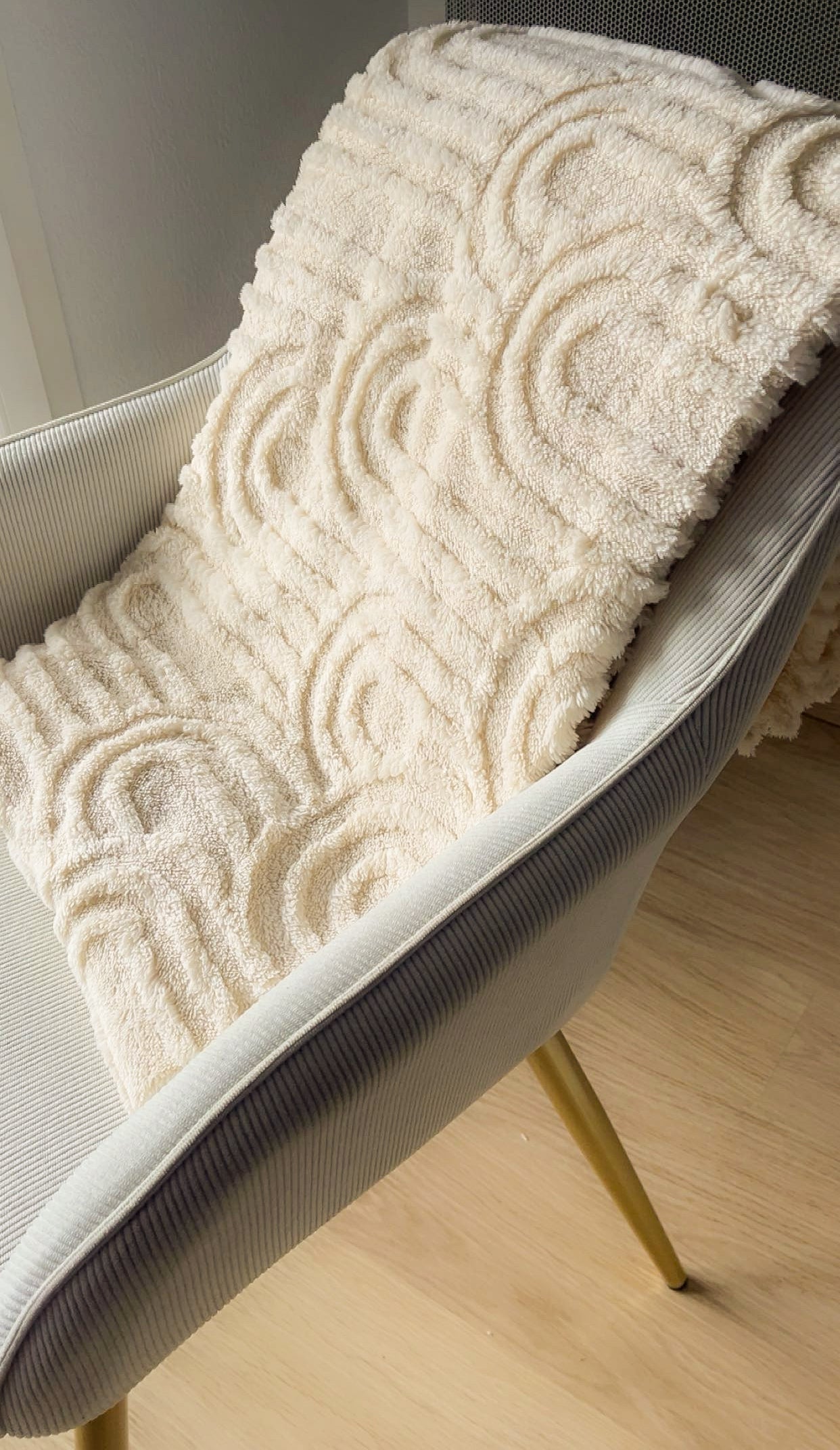 Plaid Jacquard HazHome - Beige Douceur