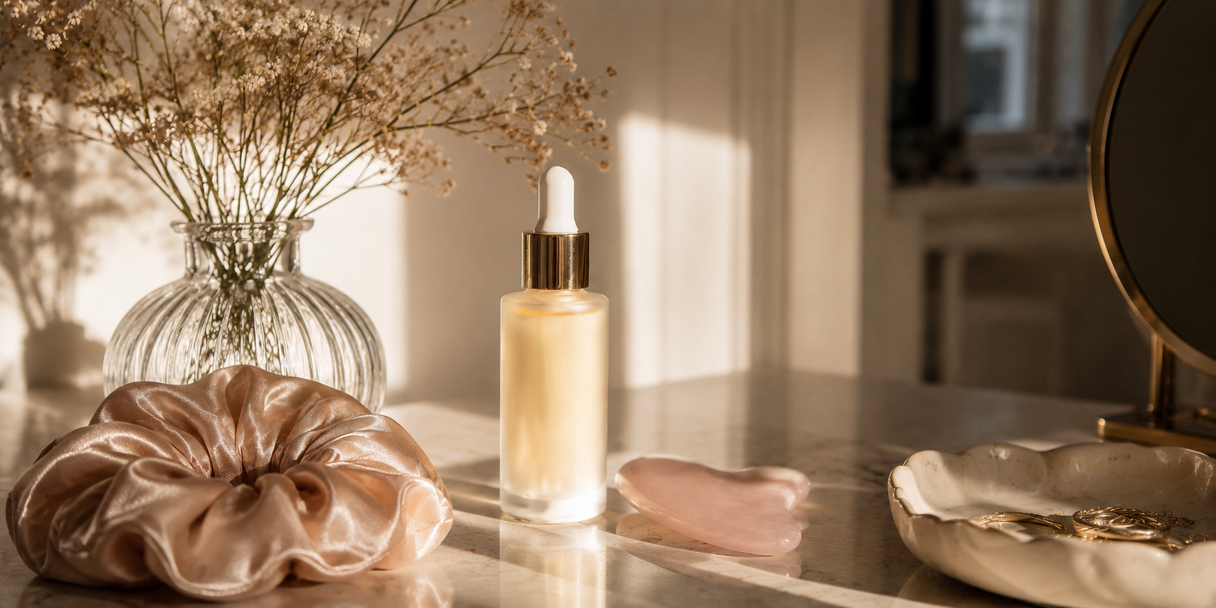 HazBeauty par Hazellia, accessoires beauté et rituels de massage du visage pour prolonger l’expérience HazBloom.

