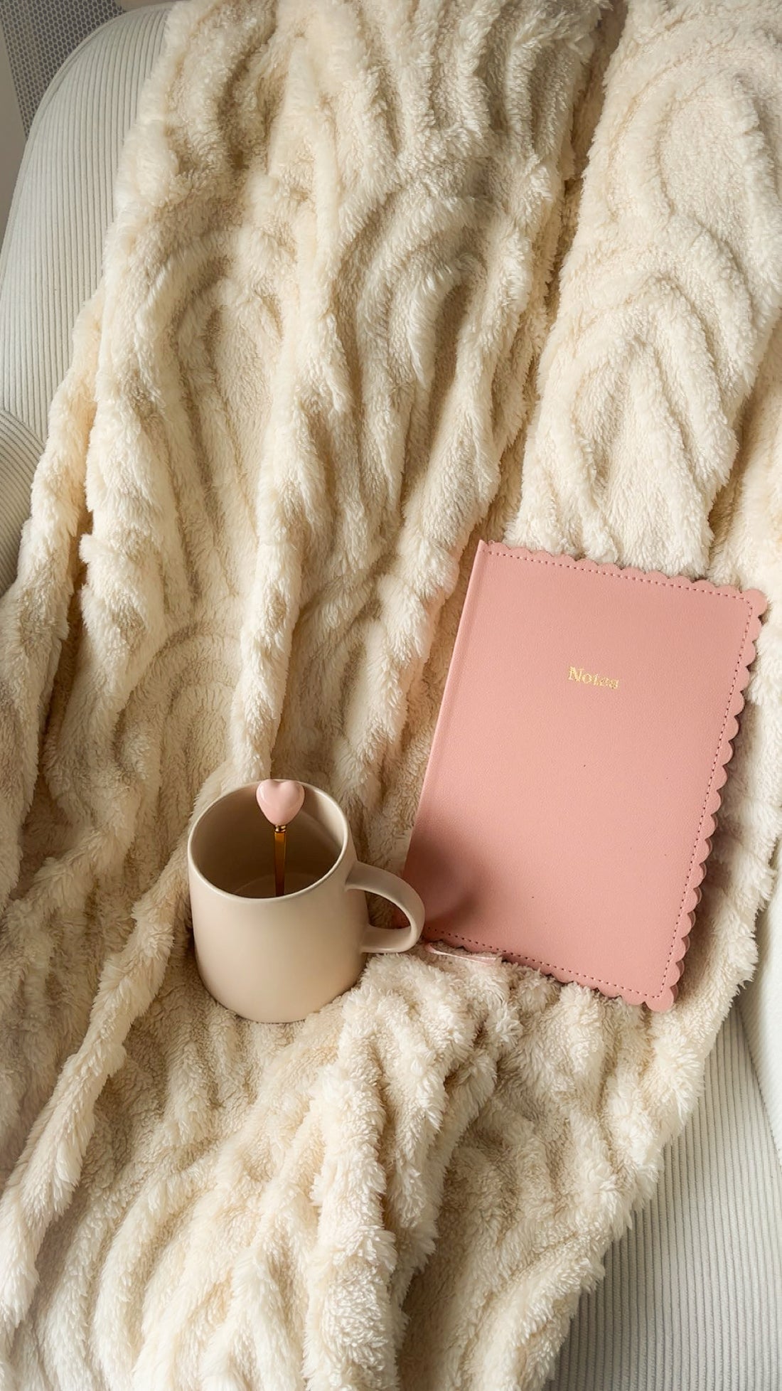 Plaid Jacquard HazHome - Beige Douceur